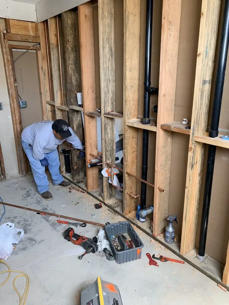 Commercial rough-in plumbing for Trenchless Sewer Repair in Point Breeze